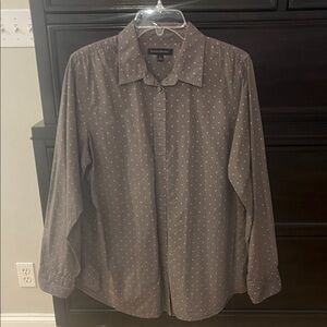 Banana Republic Button Down Shirt with Pink Dots